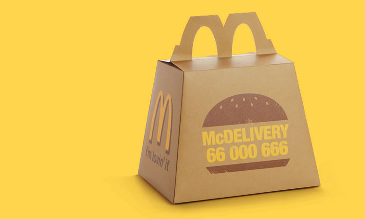 MCDONALD'S PAPER BAG TRAY MAT